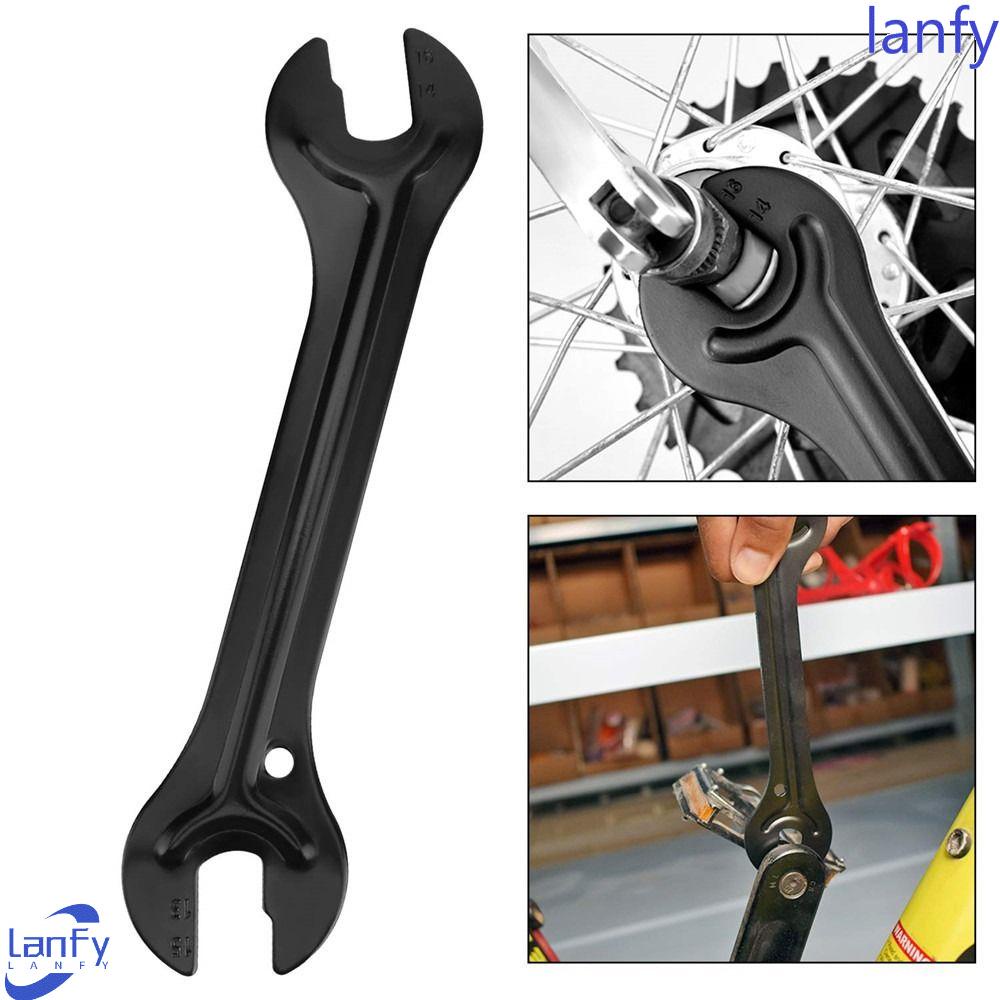 Lanfy Kunci Kerucut Sepeda Gunung As Hub Accesories Sepeda Kepala Sepeda Pedal Spanner Bicycle Repair Wrench