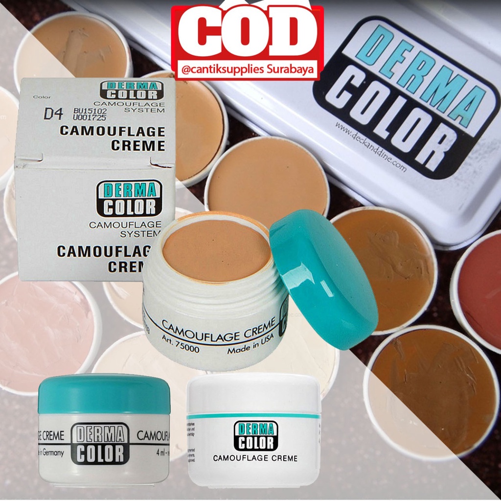 Promo  (ORIGINAL) Kryolan DermaColor Foundation / Dermacolor Camouflage Creme 30gr