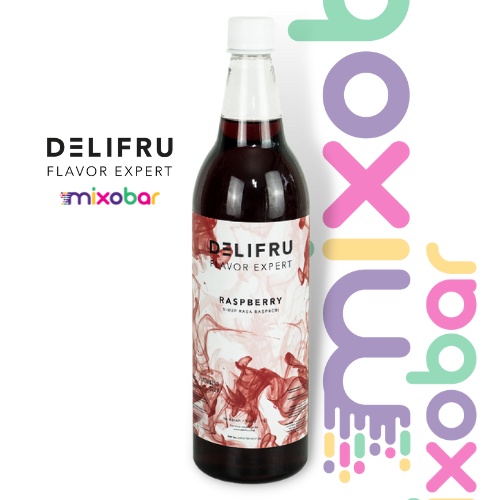 

Delifru Syrup Raspberry 1000ml l Sirup Minuman