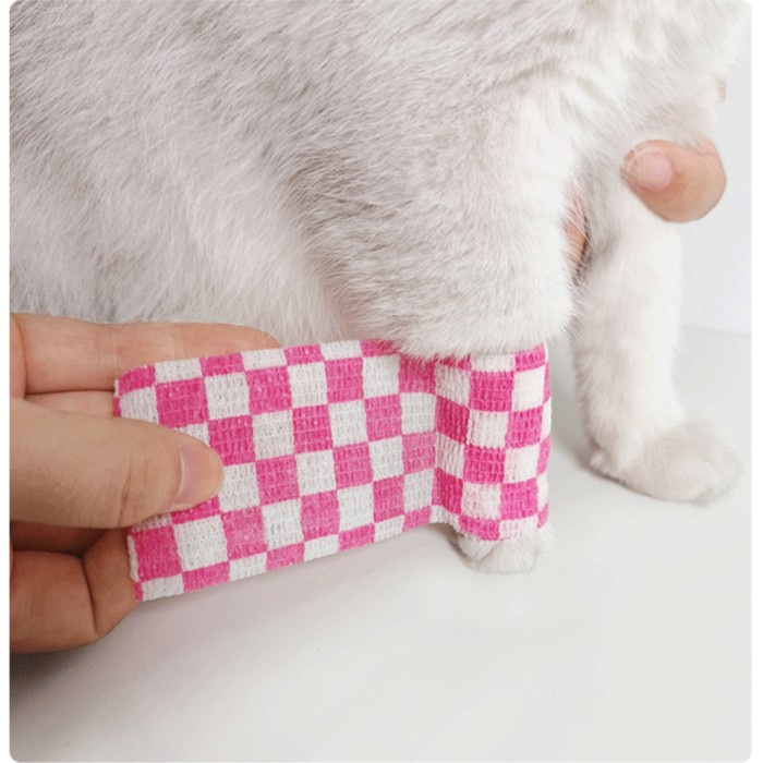 Perban plester anjing kucing pet dog cat aid elastic adhesive bandage perekat perban