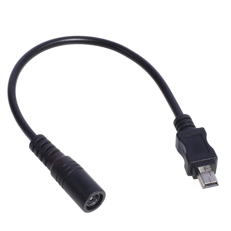 Cre DC 5.5x2.1 Female to Mini USB Male Kabel 5521jek Daya DC Power Conector- Adaptor 5.5x2.1 Mini USB Converter