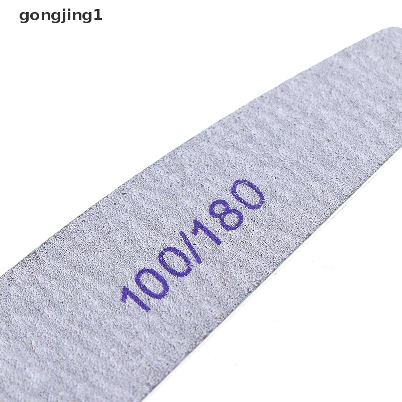 Ggg 10pcs/Lot Kikir Kuku Professional Nail Buffer 100 /180 Kikir Kuku Kayu ID