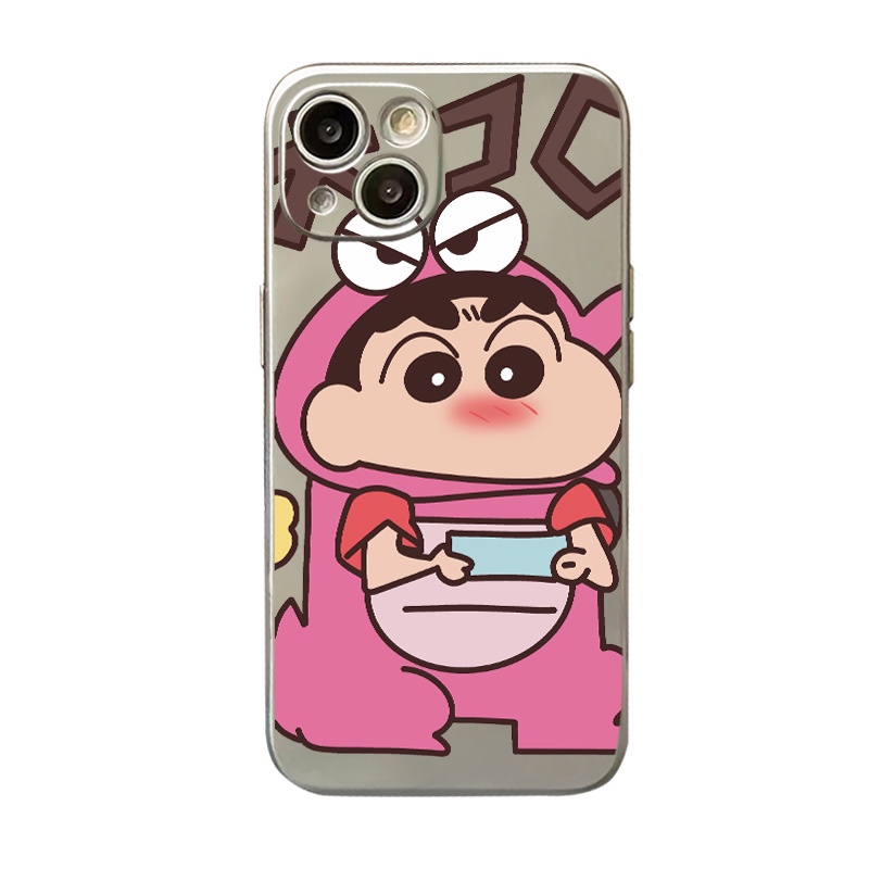 IPHONE Soft Electroplate Phone Case Kompatibel Untuk Iphone11 14 13 12 Pro XS Max XR X8 7 6S Plus Casing Mini TPU Silikon Shockproof Cover