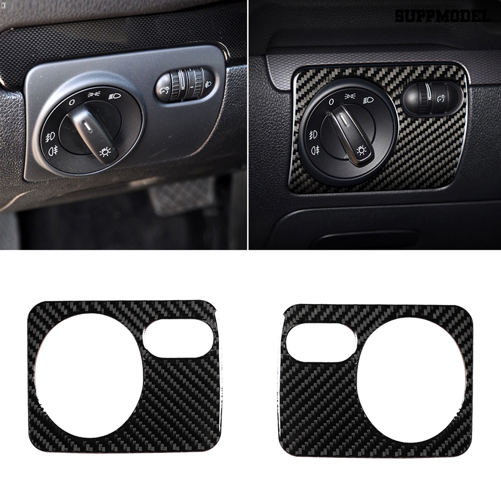 [SM Auto] Stiker Frame Kontrol Saklar Lampu Depan Mobil Untuk VW Golf6 R MK6 Scirocco 09-16