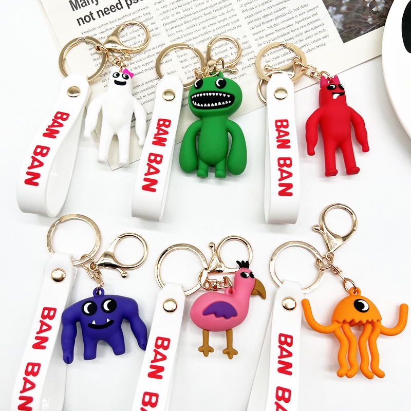 Garten of Banban Keyring Hot Game Gantungan Kunci Aksesoris Boneka Lucu Anak Laki-Laki Tas Sekolah Liontin Aksesoris