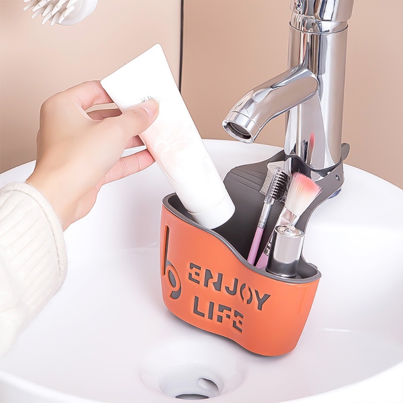 [Unggulan] Perlengkapan Dapur Cuci Pengering Rak Gantung Buah Sayur Drain Basket Double Layer Wastafel Tas Penyimpanan Peralatan Mandi Permata Organizer Rak