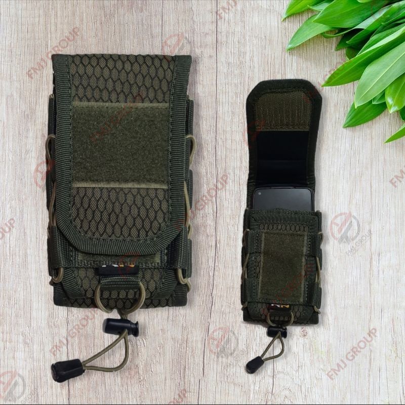 Sarung HP Tactical Motif Jaring / Sarung HP RN Muat 2 HP Motif Jaring 6inch