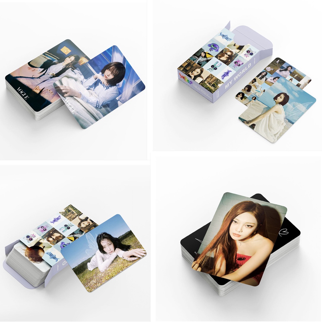 55pcs/box AESPA MY WORLD Photocards MINI 3RD ALBUM Kartu Lomo Kpop Postcards