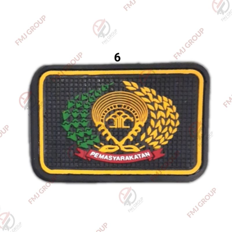 Patch Rubber POLSUSPAS Velcro Emblem Logo Polsuspas Pengayoman