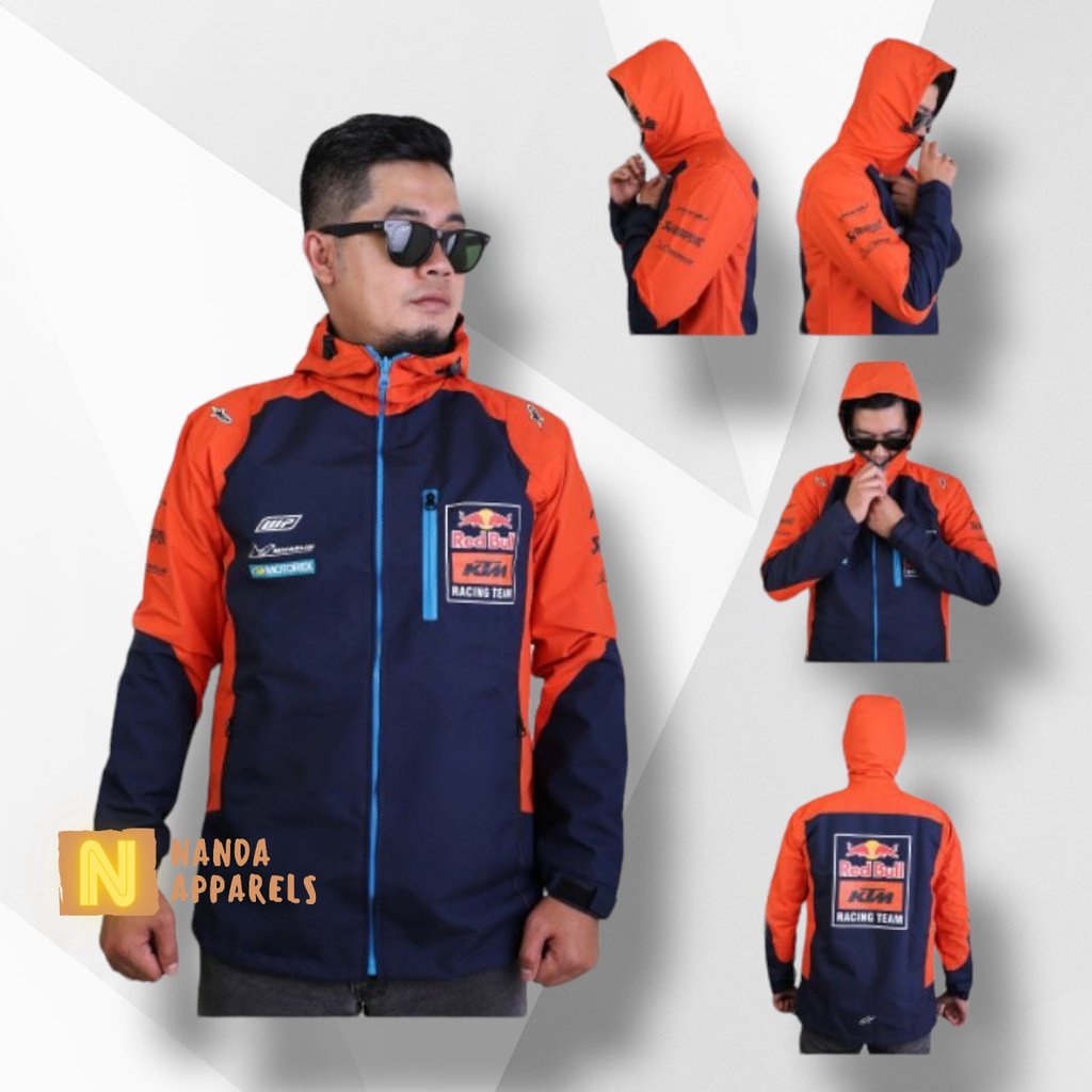 PARACHUTE JACKET JAKET WATERPROOF WATERPROOF - JAKET TRAIL - JAKET PRIA - JAKET WATERPROOF KTM RACIN