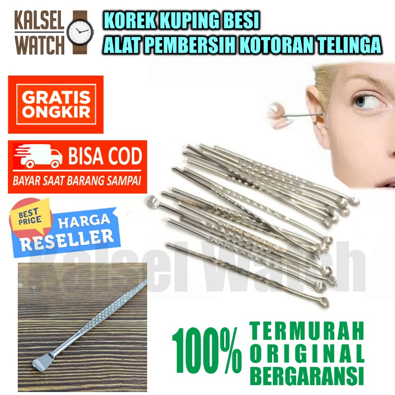 KOREK KUPING BESI ALAT PEMBERSIH KOTORAN TELINGA KOREK KUPING BESI STAINLESS STEEL MURAH CHROOM ALAT PEMBANTU KOREKAN KUPING EARPICK DEWASA ANAK BAYI ACK41