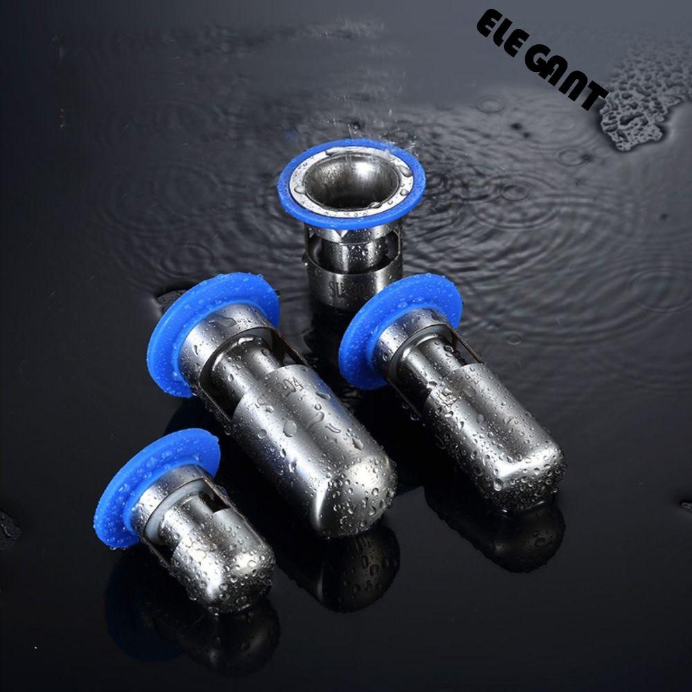 [Elegan] Floor Drain Deodorisasi Pencegah Serangga Anti Bau Alat Kamar Mandi304Stainless Steel Dapur Selokan Seal Toilet Draininner Core