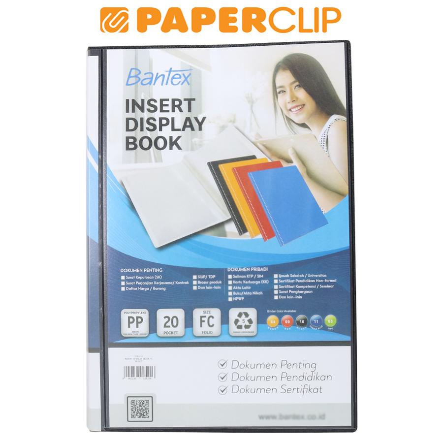 

DISPLAY BOOKS / CLEAR HOLDER INSERT BANTEX 3183I 10 F4 20 BLACK
