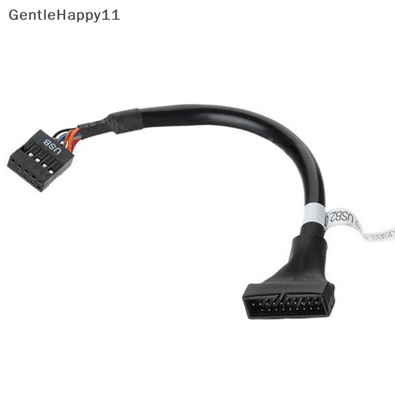 Kabel Adaptor Header Motherboard Gentlehappy19/20Pin USB 3.0 Female To 9pin USB 2.0 Male id