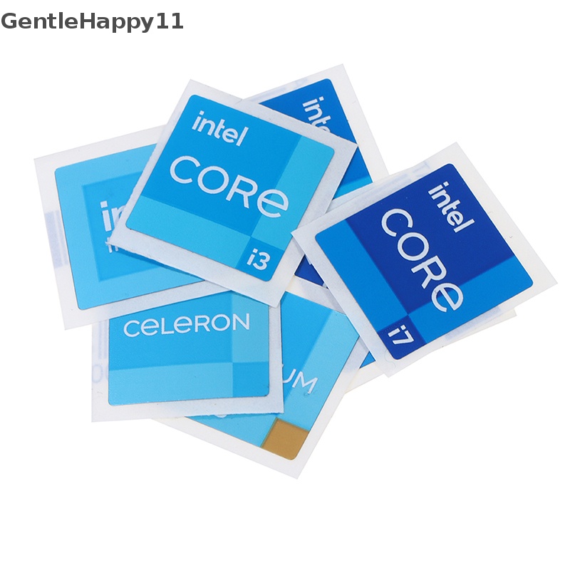 Gentlehappy 5pcs Baru Generasi 11 i3 i5 i7 VPRO Di Dalam Laptop Desktop CPU DIY Stiker id