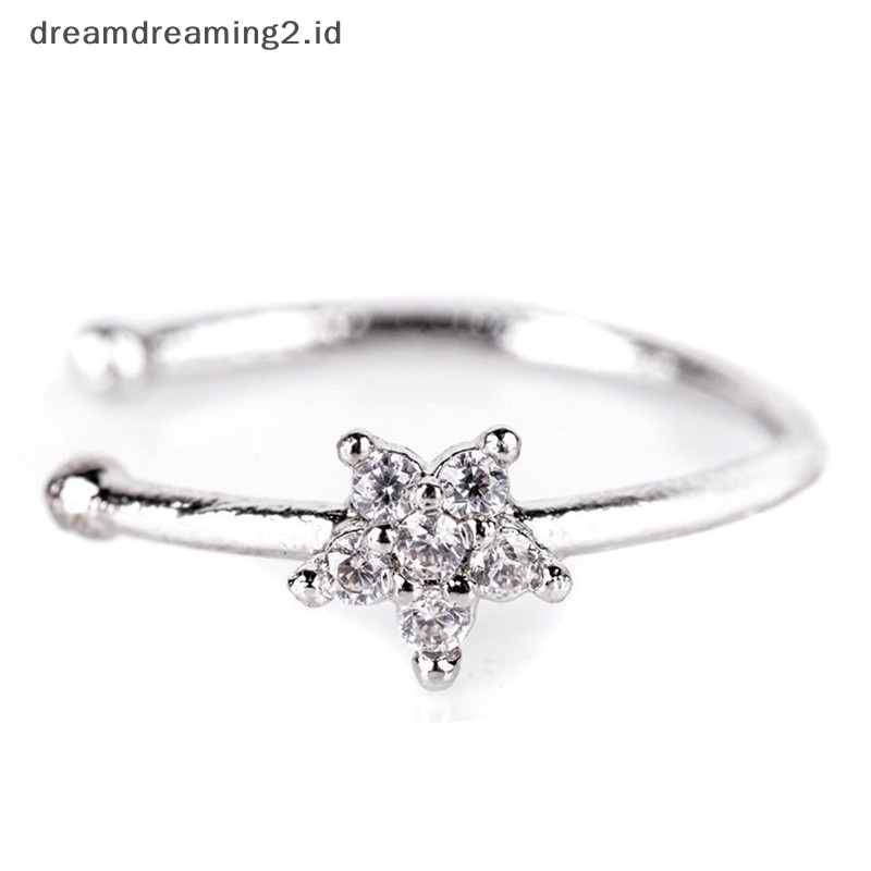 (drea) Cincin Hidung Ear Hoop Tragus Cartilage Earring Kristal Baja Bedah Stainless//