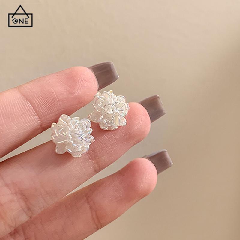 COD❤️Anting-anting 925 Desain Sterling Silver Fashion Rose Anting-anting Premium Merasa Temperamen-A.one