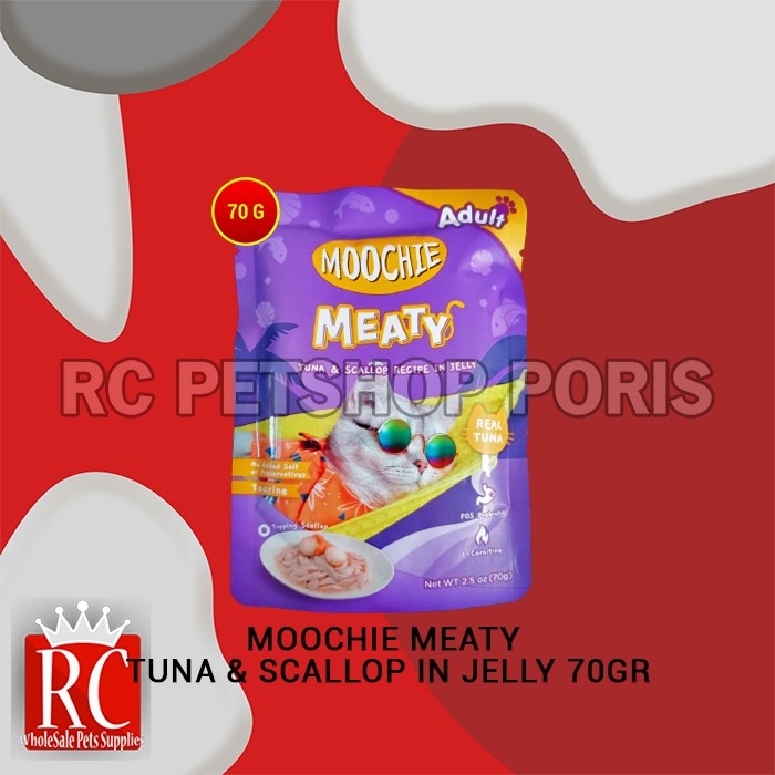 Makanan Basah Kucing Moochie Wet Food Pouch Sachet 70 Gram