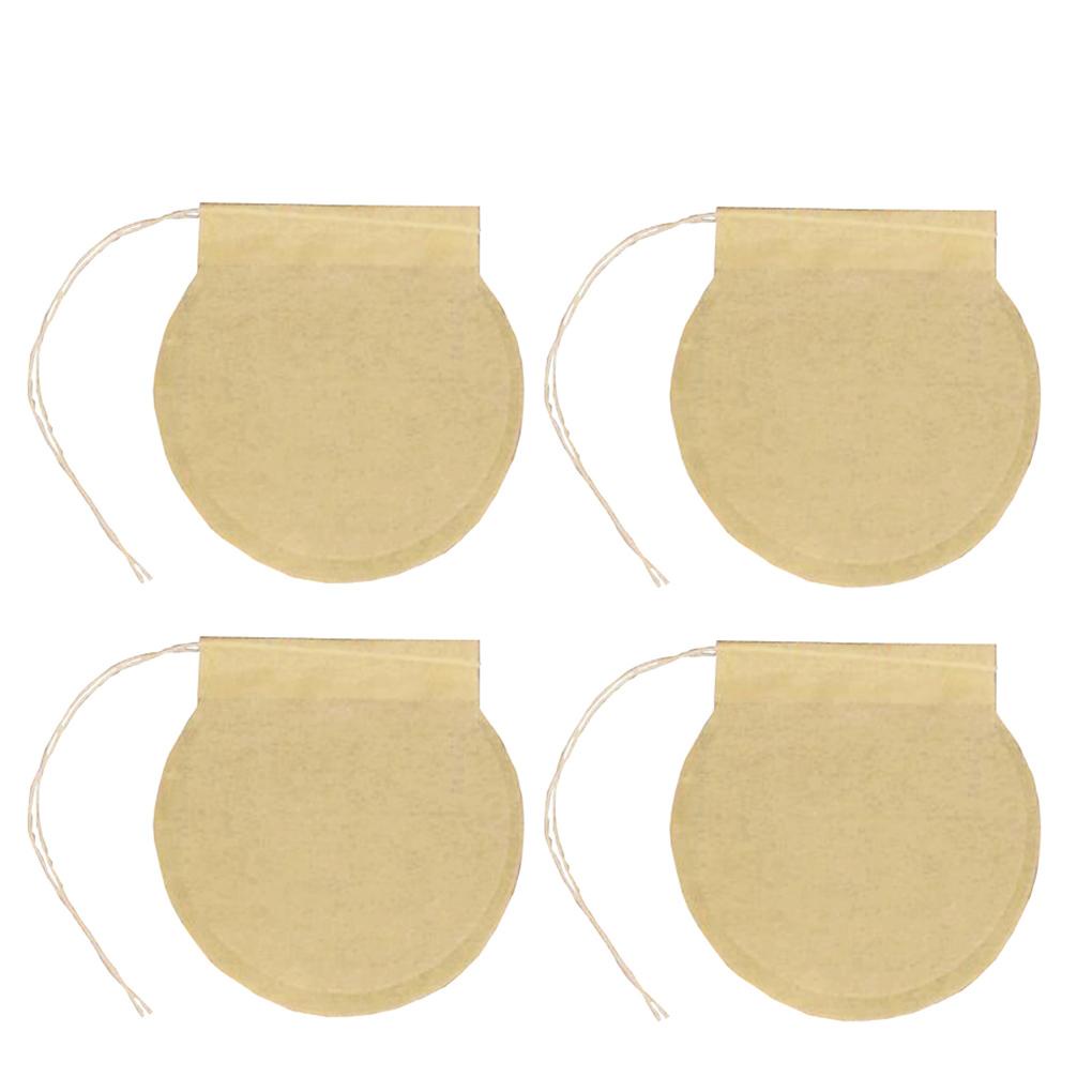 100pcs 6cm/236inch Tea Filter Bag Kosong Kertas Saringan Kopi Serut Sekali Pakai Untuk Teh Daun Longgar