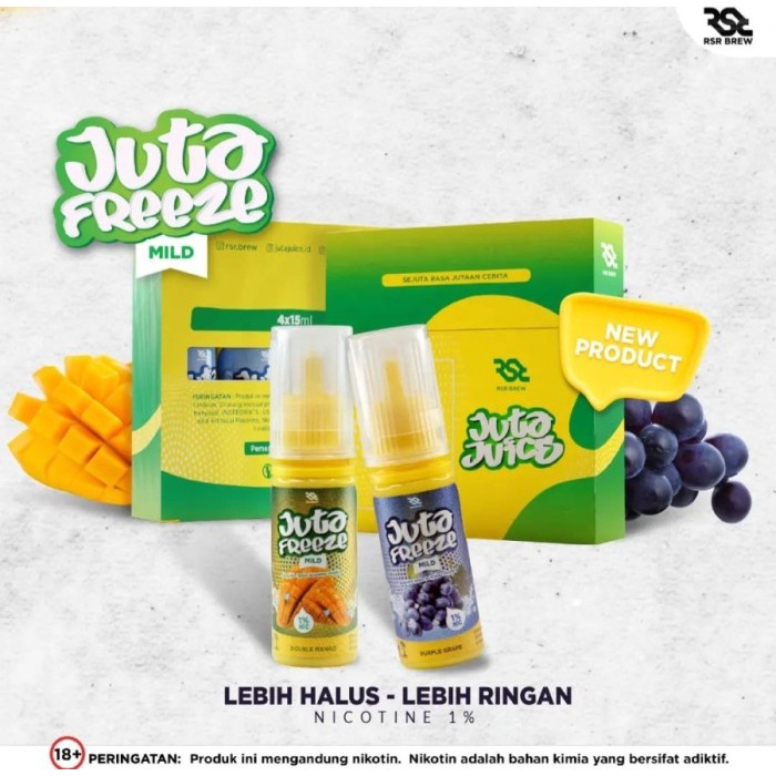 JUTA FREEZE MILD EDITION DOUBLE MANGO PODS FRIENDLY 10MG 15ML ORIGINAL