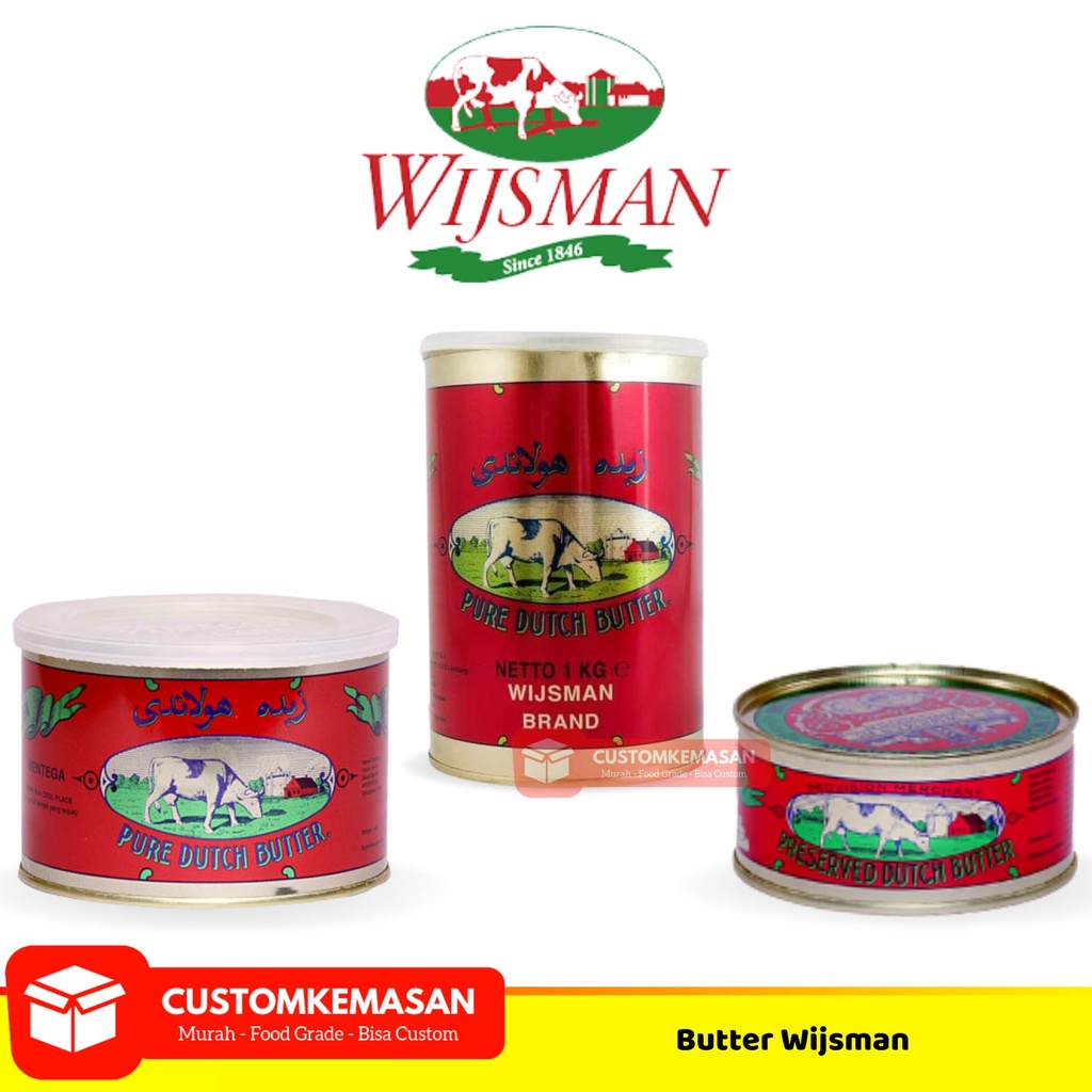 

Wijsman Butter / Wisman / Wysman / Butter Kaleng / Butter Wijsman 1kg, 454gr, 200gr