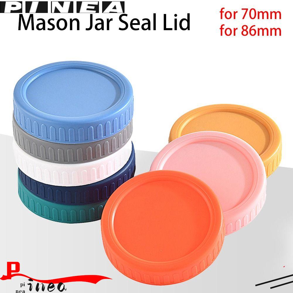 Nanas 6pcs Mason Jar Lid Tahan Lama Reusable Untuk Penutup Botol Segel Toples Mulut Lebar