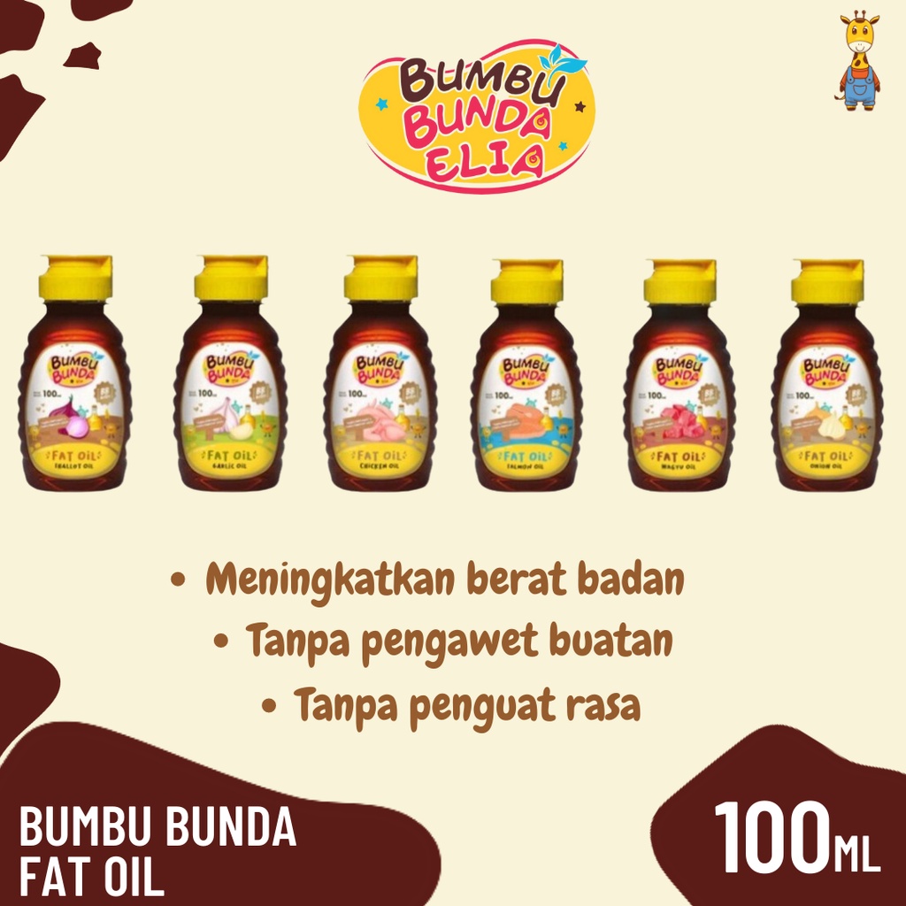 Bumbu Bunda Elia Chicken Fat Oil / Beef Fat Oil / Minyak MPASI / BB Booster MPASI / Lemak MPASI