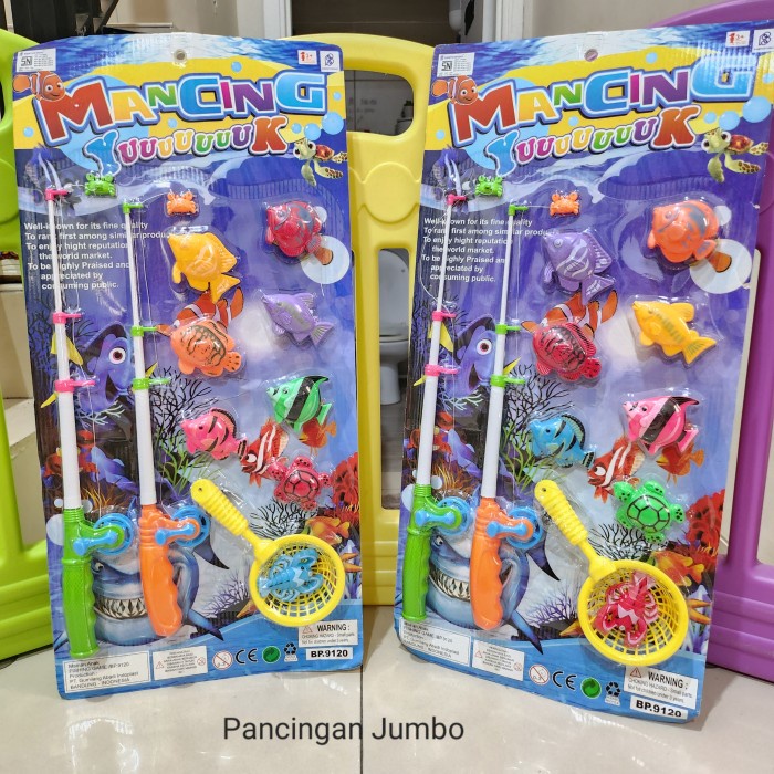 BP9120 Mainan Anak Pancingan isi 2 Jumbo Ikan Pancing Mancing Yuk