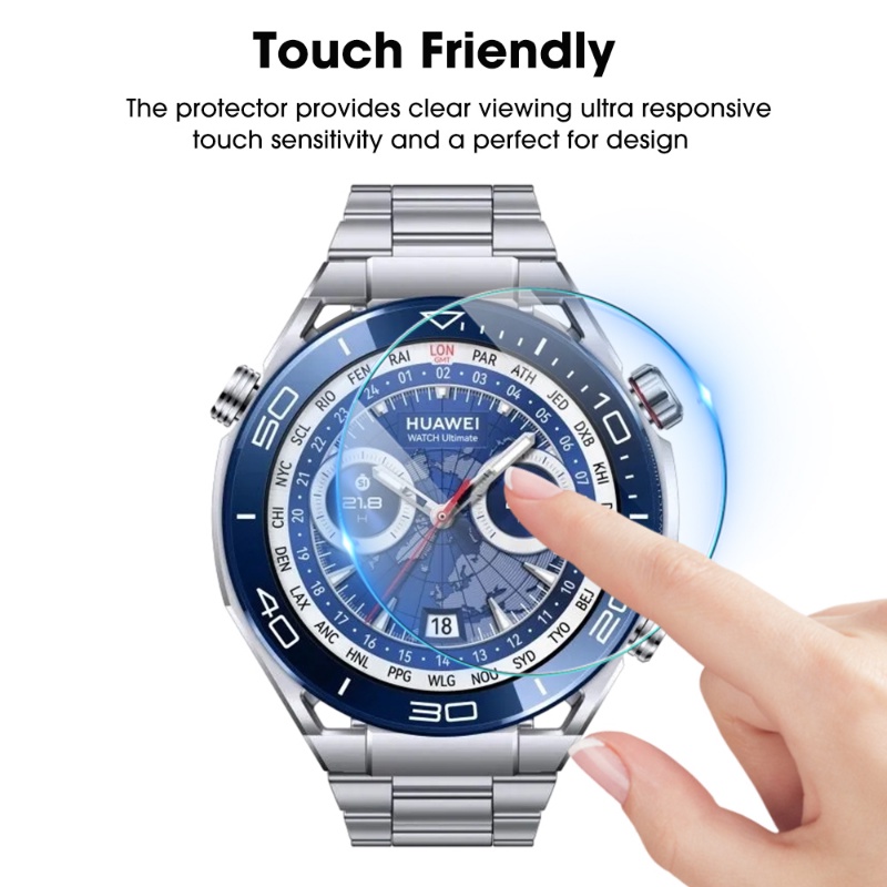 Hd Baru Tahan Gores Tahan Lama Anti-fingerprint Screen Protector Hydrophobic Oleophobic Transparan Watch Film Untuk Huawei Watch Ultimate