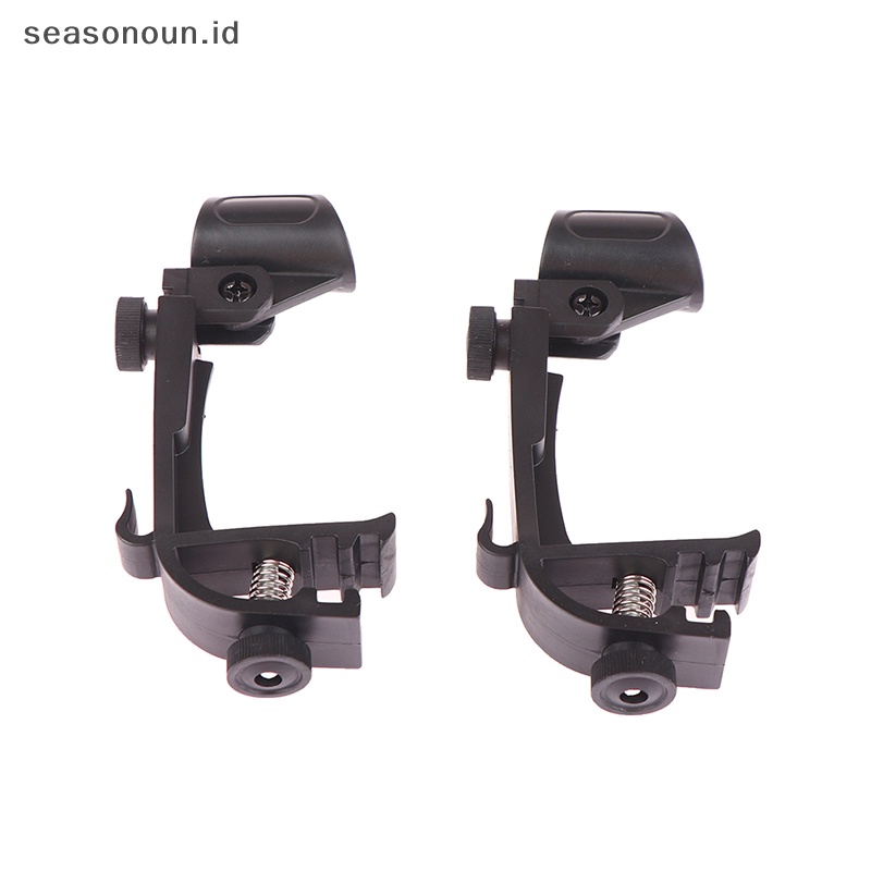 Seasonoun 2Pcs Klip Mikrofon Adjustable Drum Rim Shock Mount Mic Clamp Holder Clip.