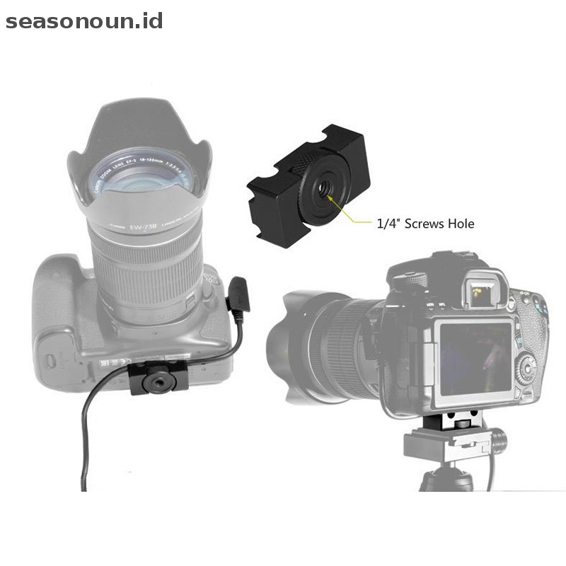 Seasonoun Aluminium Alloy Tether Holder Cable Lock Clip Clamp Mount Untuk Kamera DSLR.