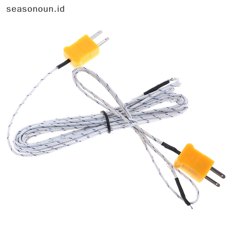 Seasonoun 1PC K type sensor Suhu thermocouple probe Kabel Kawat 0.5/4m.