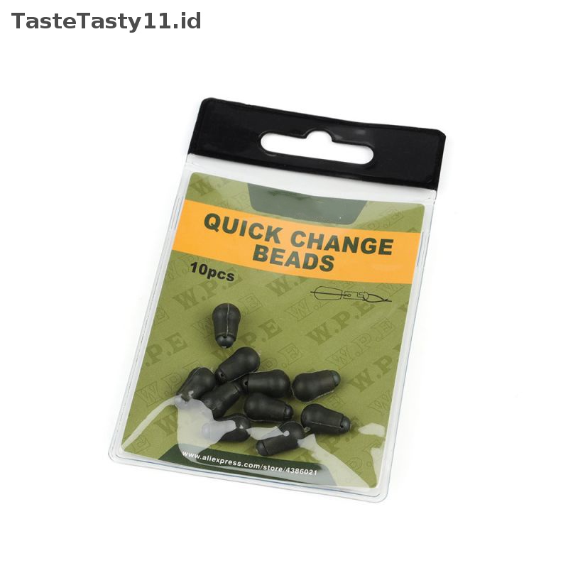 Tastetasty 10pcs Quick Change Bead Stop Carp Fishing Rig Konektor Manik Line Carp.