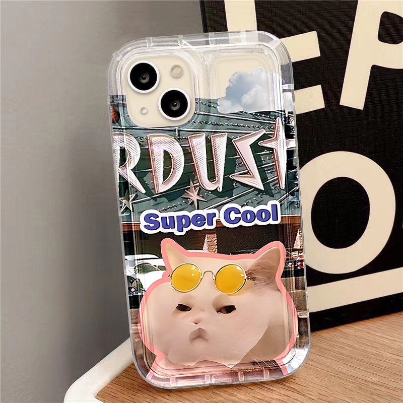 Fun Mask Cat Case Untuk Samsung A12 A10 A10S A14 A13 A11 A31 EU A51 A52 A52S A50 A50S A30S A32 A33 A03 A22 A23 A71 A73 A02 A03 S22 S23 Plus Ultra FE Airbag Shockproof Cover