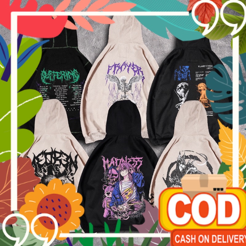 [N00599] Jaket Hoodie Distro Motif MORON "Spread Batred"/ Kualitas Premium