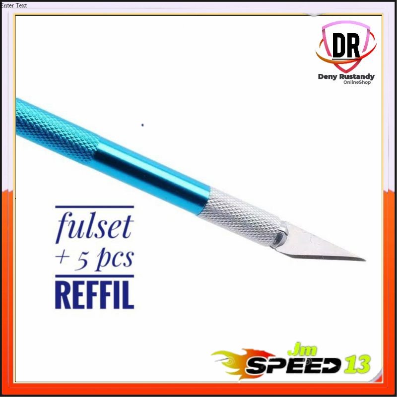 

JM SPEEDS 13 Pen Cutter Cutting Sticker Warna Biru