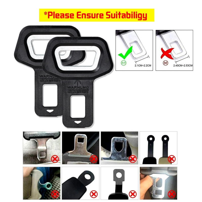 Tebal Insert Socket Extender Safety Buckle Car Seat Belt Stopper Plug Universal Car Safety Belt Klip Pembuka Botol Yang Dipasang Di Kendaraan Aksesoris Interior Mobil Gesper Sabuk Pengaman Mobil