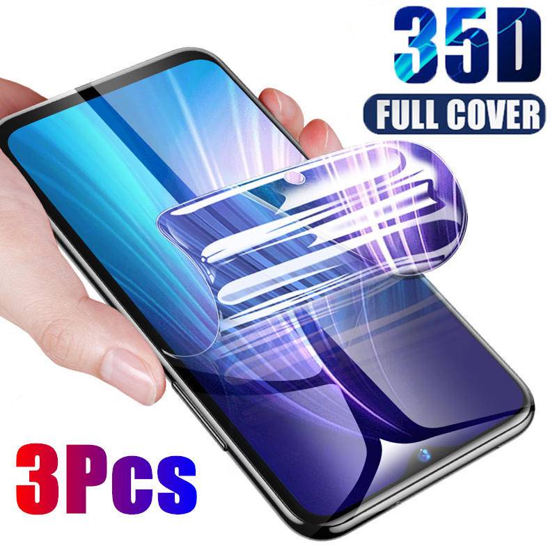 3pcs Full Cover Film Pelindung Hydrogel Bening Untuk Huawei P60 P50 P40 P30 P20 P9 Pro Lite E P60 Art P50E Anti blue light Pelindung Layar Untuk P smart S Z Plus 2019 2020 2021