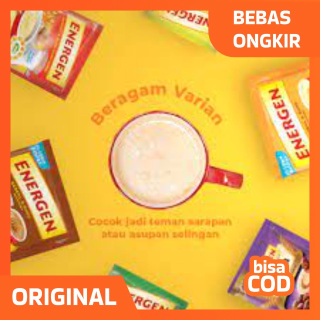 

Energen Varian Coklat/ Vanila/ Kacang Hijau Eceran Per 32Gr x 10 Sachet