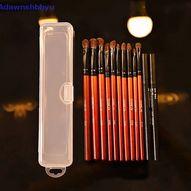 Adhyu Portable Transparan Brush Makeup Organizer Tempat Pensil Alis Kotak Peralatan Makan ID