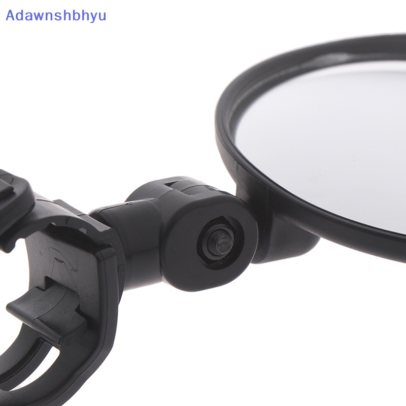 Adhyu Kaca Spion Adjustable Sepeda Wide-angle Convex Mirror Gagang Silikon ID