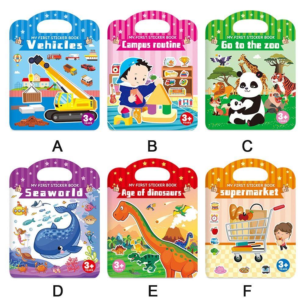 Stiker Pemandangan Anak Nanas Permainan Serangga Animal Edukasi Dini