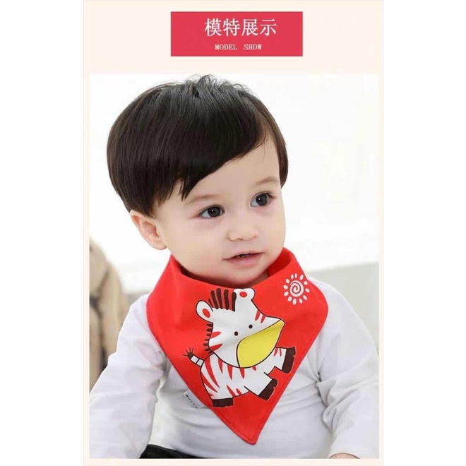 1 Set isi 5 JM0058 Bibs Anak Set SegitigaCelemek Makan Bayi Apron Tatakan Iler Slabber Burpy Tatakan Pundak Baby Bib Slaber