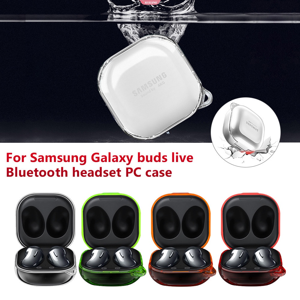 Untuk Samsung Galaxy Buds Live Headset Case Transparan Nirkabel Earphone Penutup Pelindung Portable Tahan Air Penutup Headphone [ZXL]