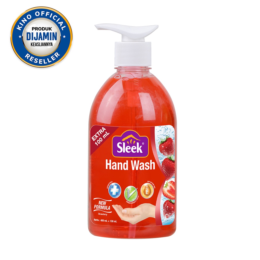 Sleek Sabun Cuci Tangan Strawberry Botol 500 ml