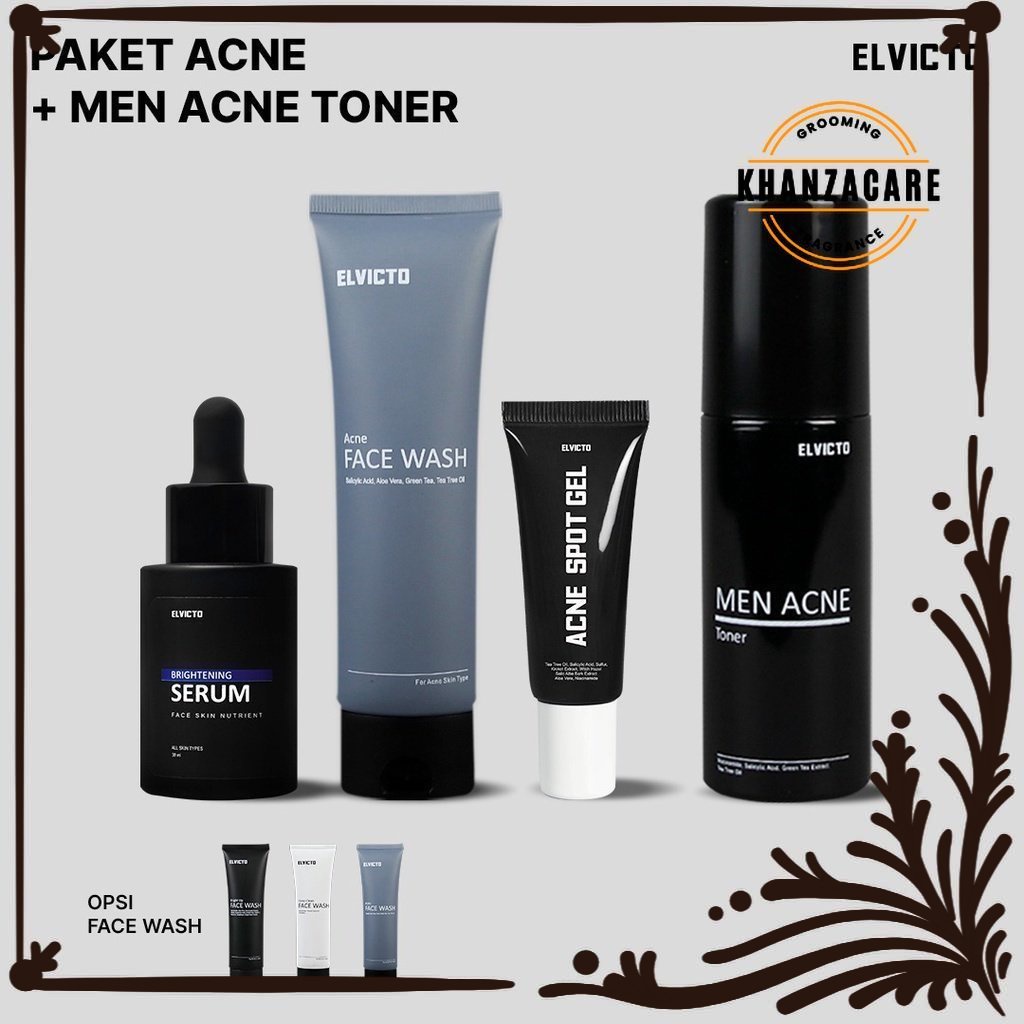 SKINCARE PRIA ELVICTO PAKET ACNE + TONER