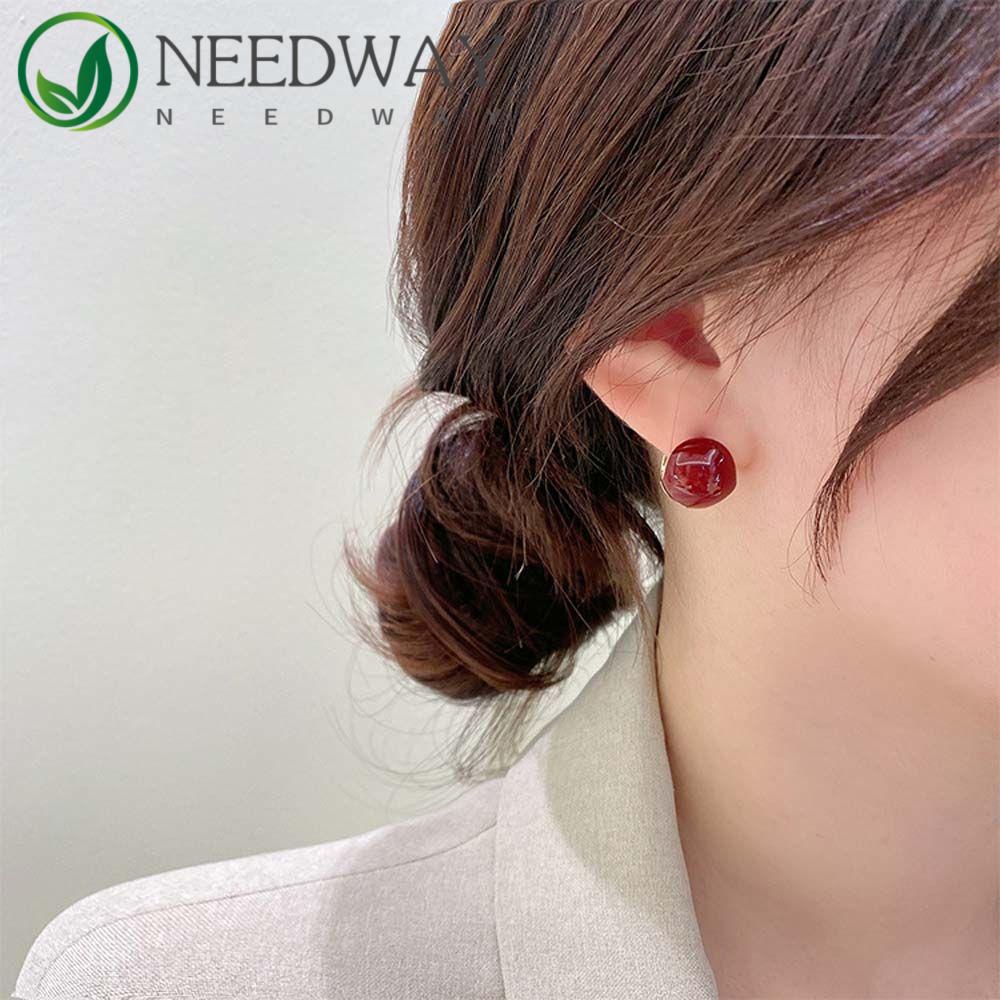 SKJK   Wanita Anting Hoop Retro Vintage Wanita Lingkaran Aksesoris Pesta Ear Buckle Gaya Korea Earrings