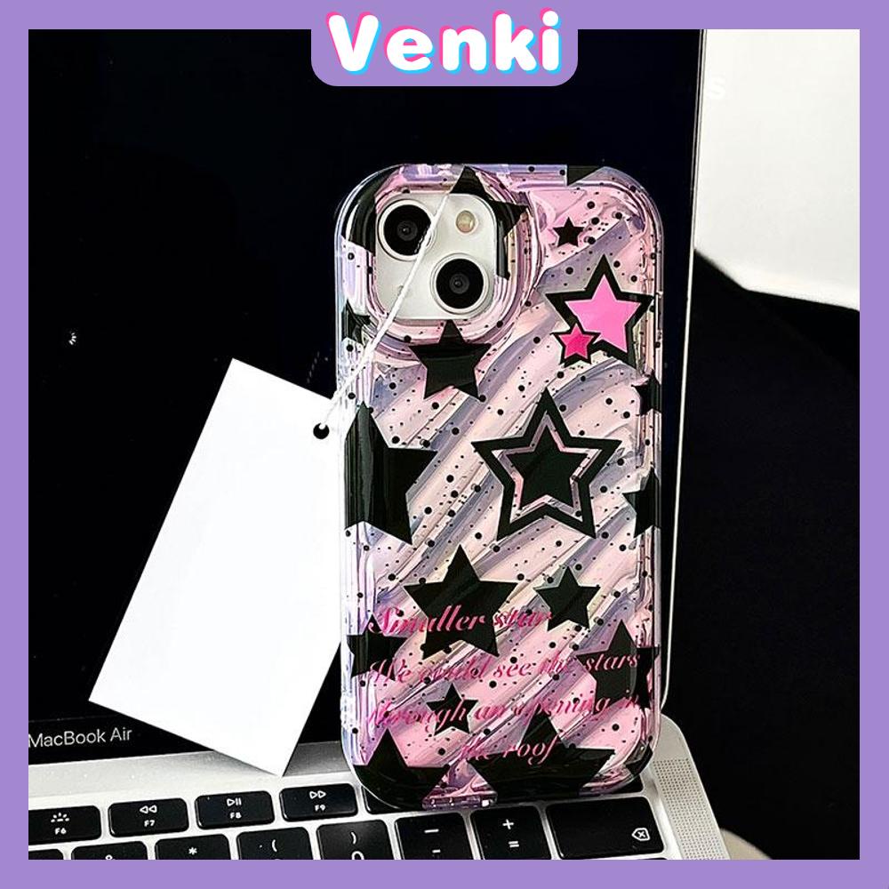 VENKI - For iPhone 11 iPhone Case Laser Reflective Transparent Phone Case TPU Soft Shockproof Airbag Case Protective Camera Star Compatible with iPhone 14 13 Pro max 12 Pro Max