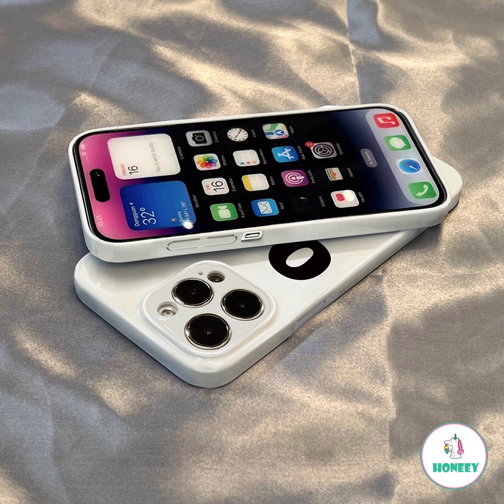 IPHONE Case Pola Simbol Sederhana Kompatibel Untuk Iphone14 13 12 11 Pro Max 14plus Fashion Lembut TPU Shockproof Ponsel Cover