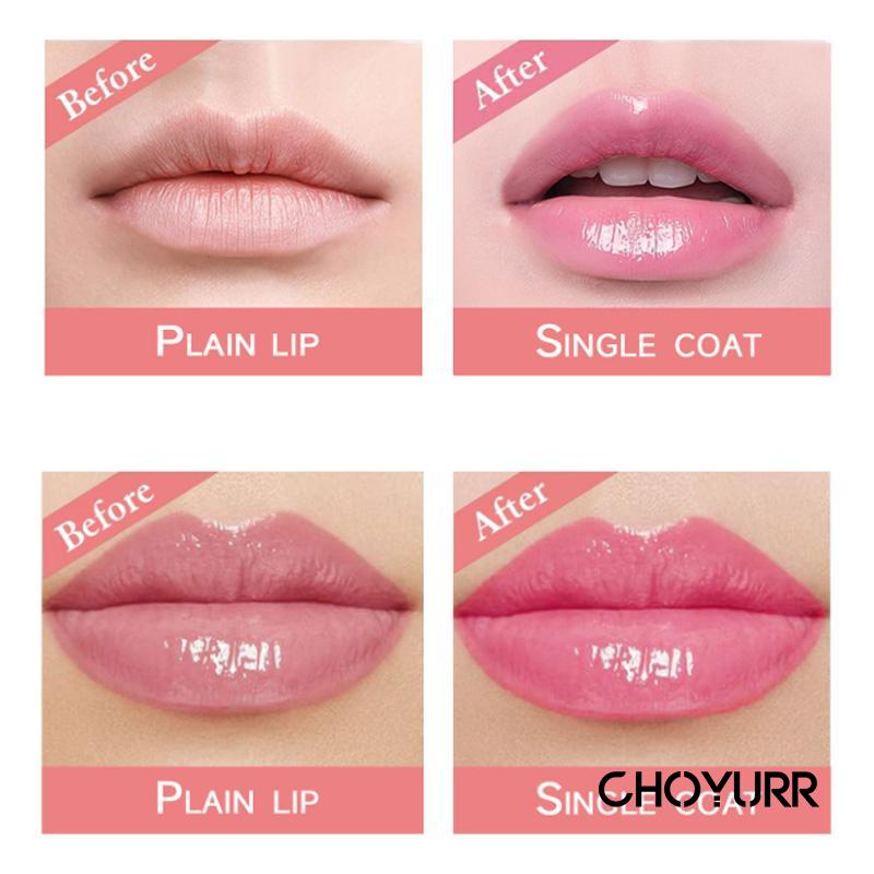 【COD】Lipstick Jelly Transparant Moisturizing Bunga Kering Pelembab Perbaikan Lip Balm -CH